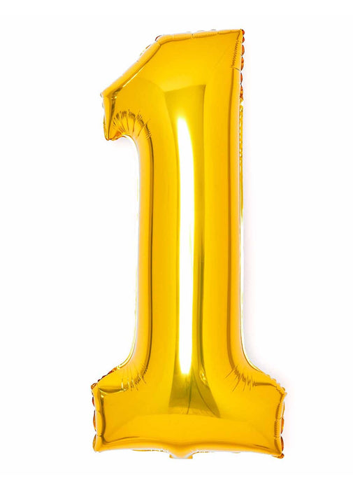 Number 1 Gold Foil Balloon