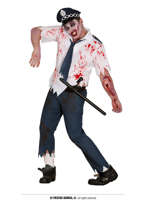 Zombie Police Man Costume