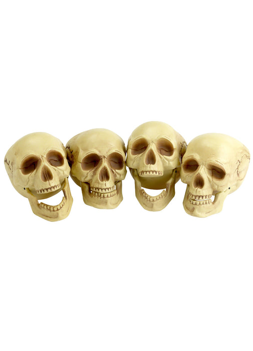 Skull Heads Decoration (Pack of 4)