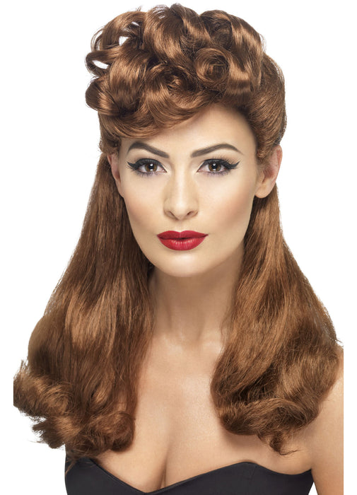 1940's Vintage Auburn Wig