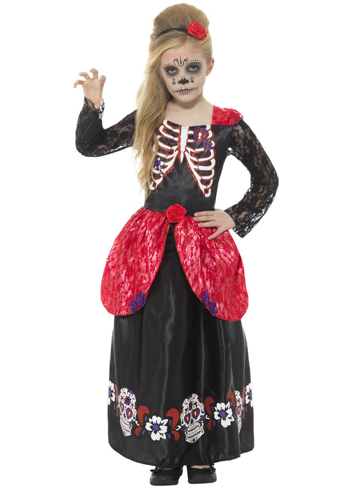 Deluxe Day Of The Dead Costume Child