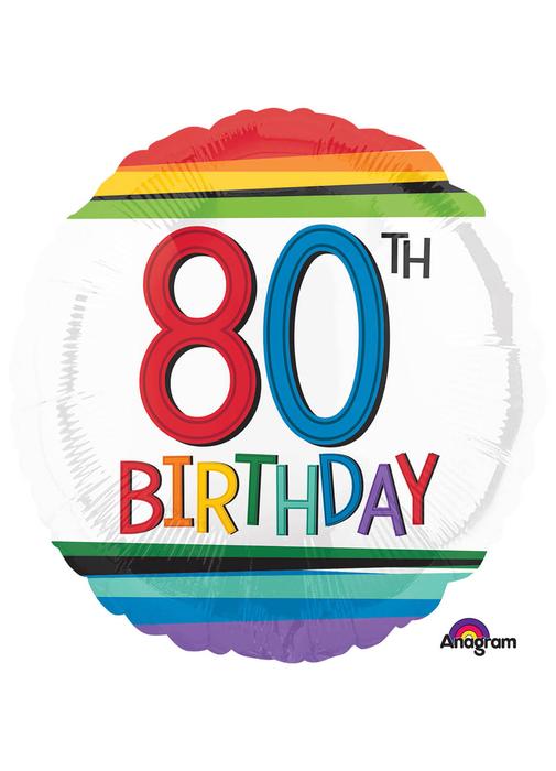 80th Birthday Balloons