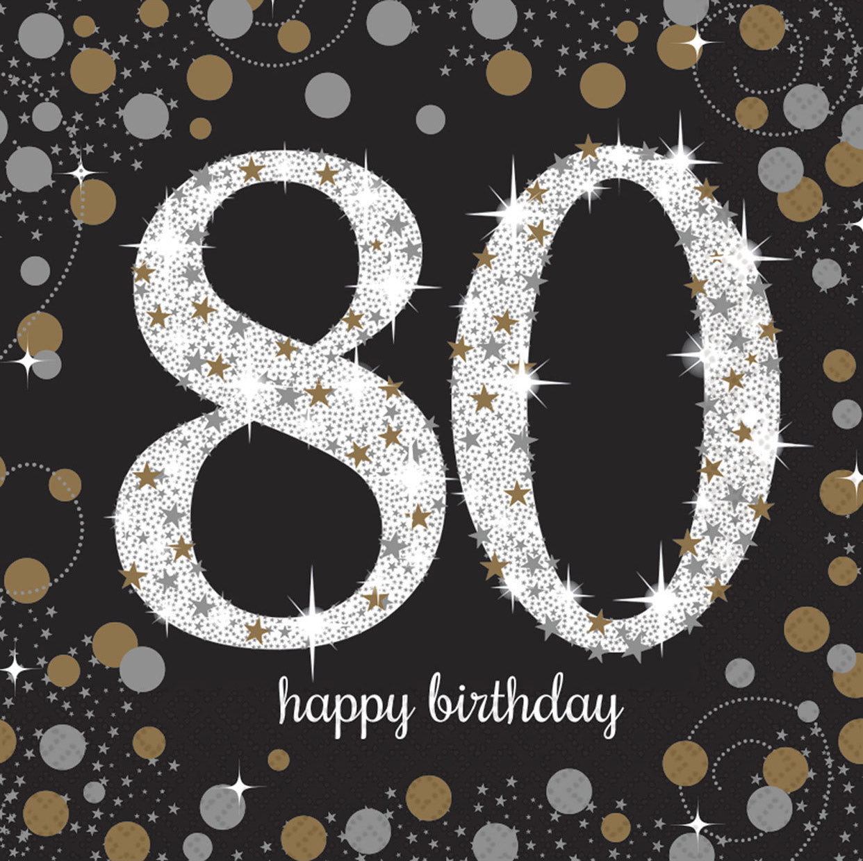 Gold Celebration 80th Birthday