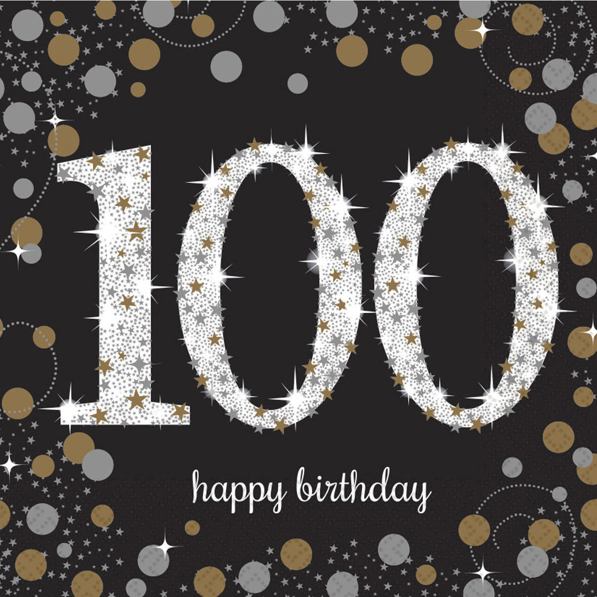 Gold Celebration 100th Birthday