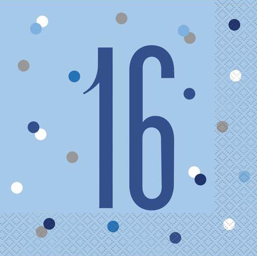 Blue Glitz 16th Birthday