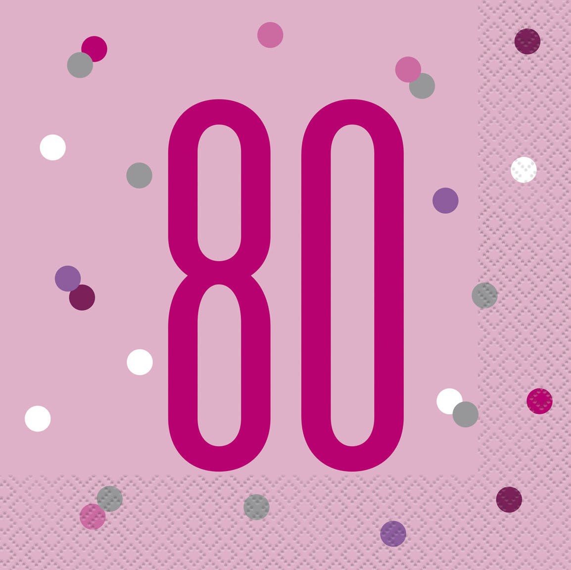 Pink Glitz 80th Birthday