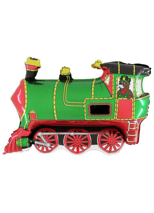 Green Train Large Balloon