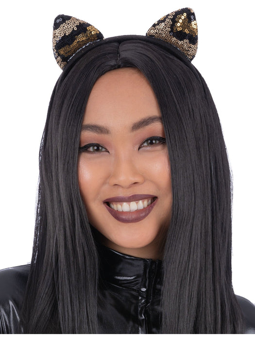 Sequin Leopard Cat Ears