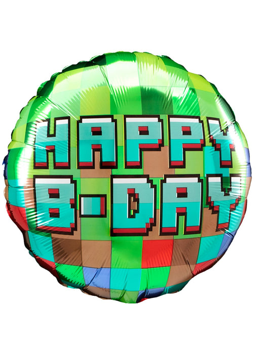 Pixel Party Birthday Foil Balloon
