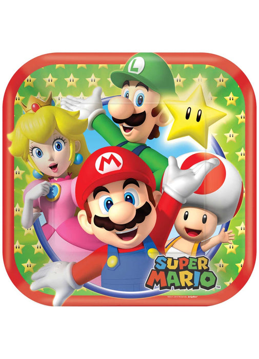 Super Mario Plates 8pk