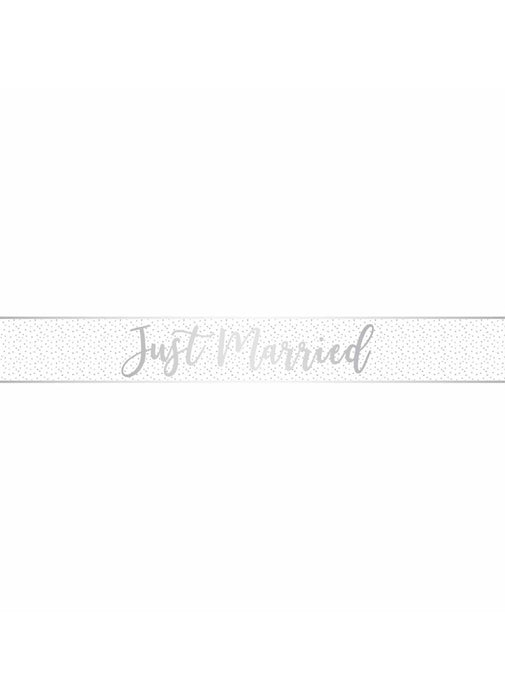 Just Married Foil Banner