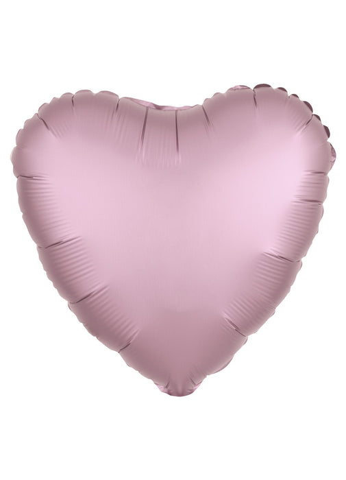 Metallic Pastel Pink Heart Foil Balloon