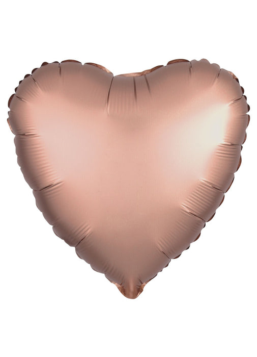 Metallic Rose Gold Heart Foil Balloon