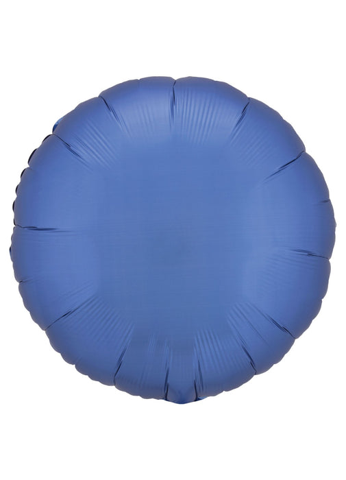 Silk Lustre Azure Blue Round Balloon