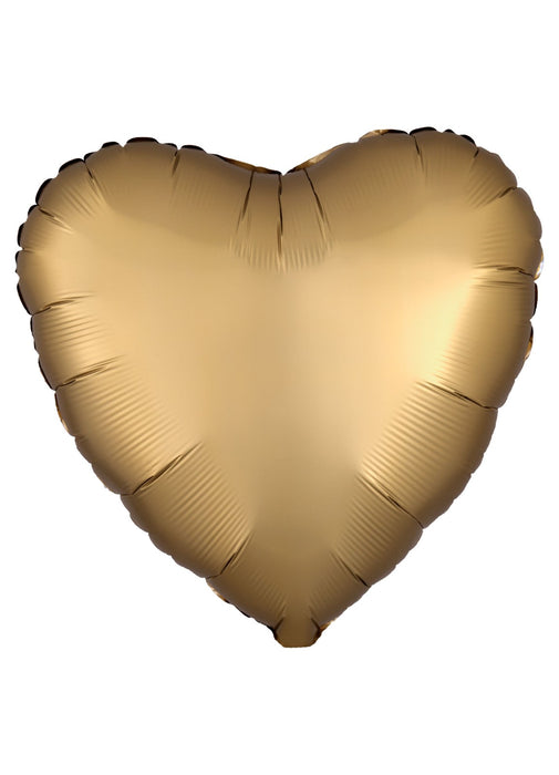 Silk Lustre Gold Heart Balloon