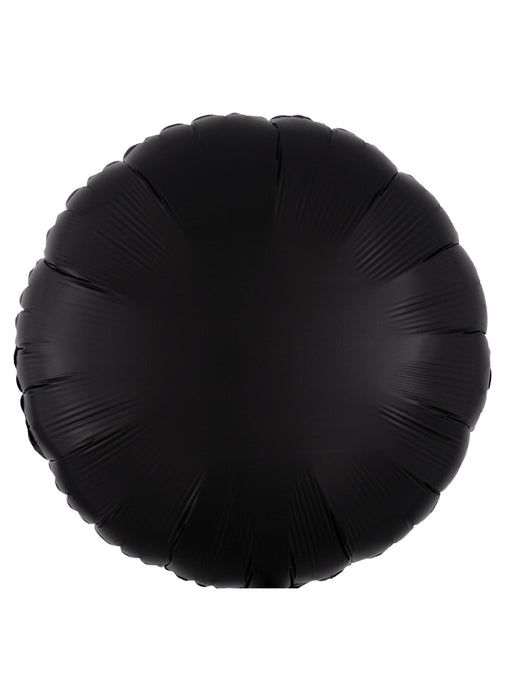 Silk Lustre Black Round Balloon