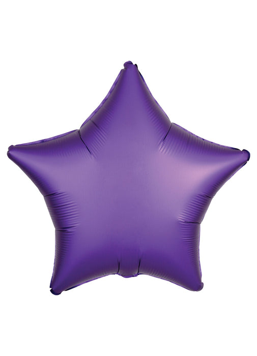 Silk Lustre Purple Star Balloon