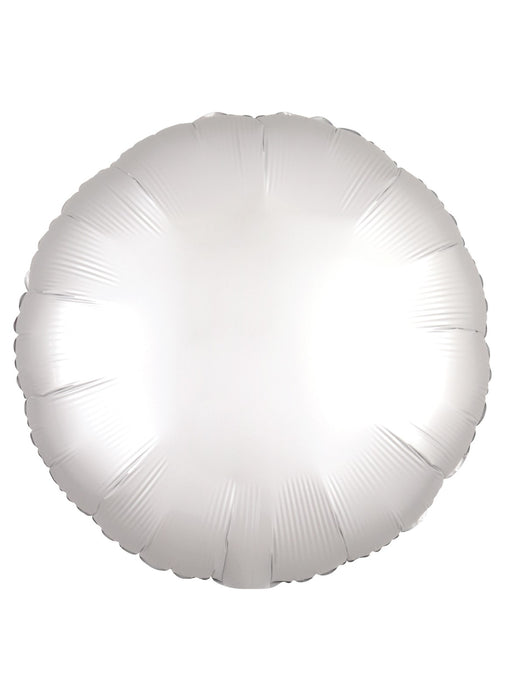 Silk Lustre White Round Balloon