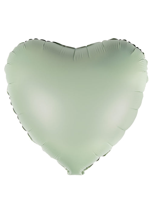 Silk Lustre Eucalyptus Heart Balloon