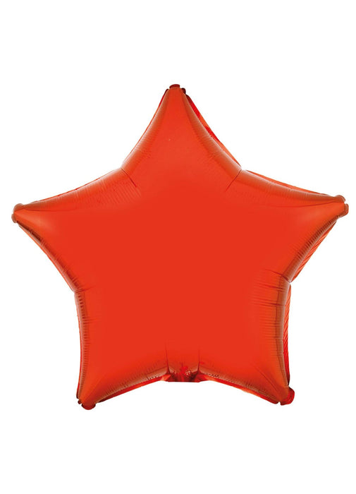 Orange Star Foil Balloon