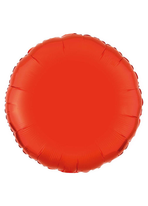Orange Round Foil Balloon