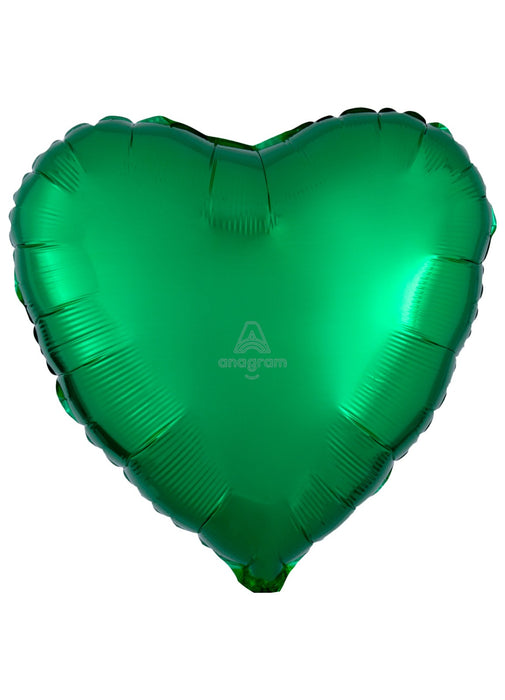 Metallic Green Heart Foil Balloon