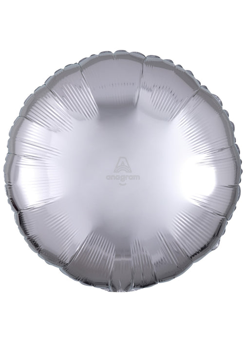 Metallic Silver Round Foil Balloon