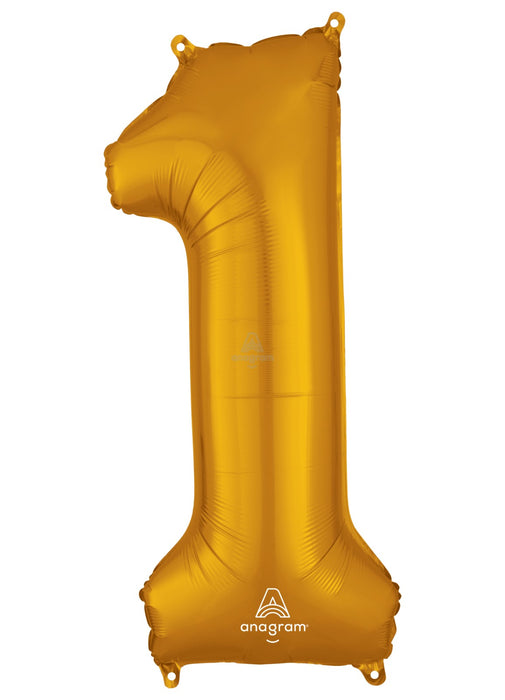 Number 1 Gold Foil Balloon
