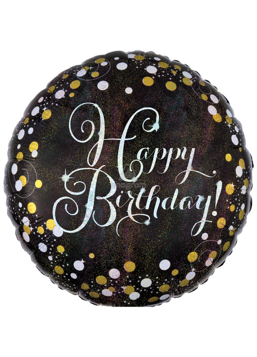 Gold Sparkle Happy Birthday Balloon