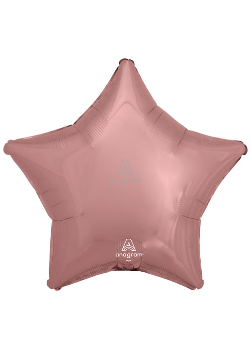 Metallic Rose Gold Star Foil Balloon