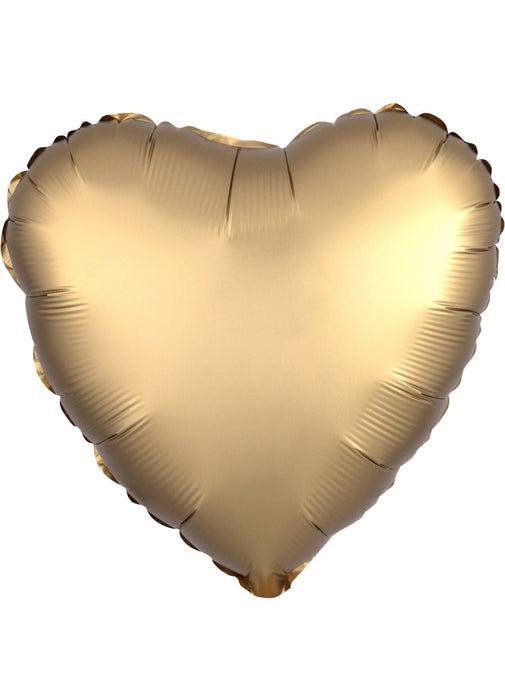 Satin Gold Heart Balloon