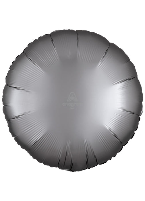 Satin Platinum Silver Heart Balloon