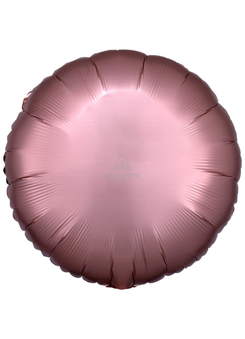 Satin Rose Copper Round Balloon