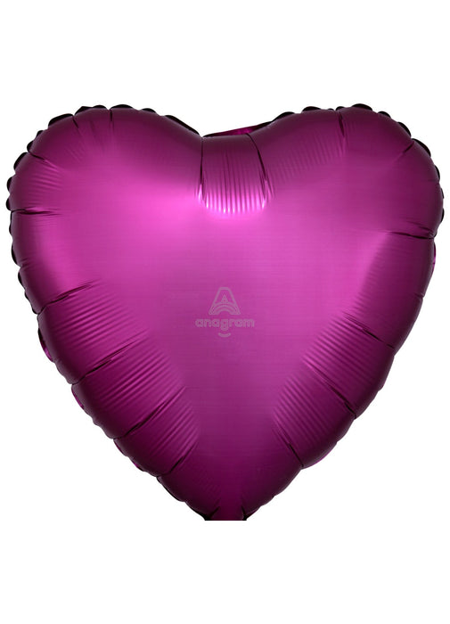 Satin Pomegranate Heart Balloon
