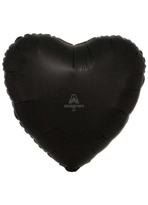 Satin Black Heart Balloon