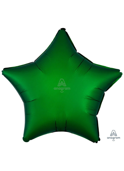 Satin Emerald Green Star Balloon