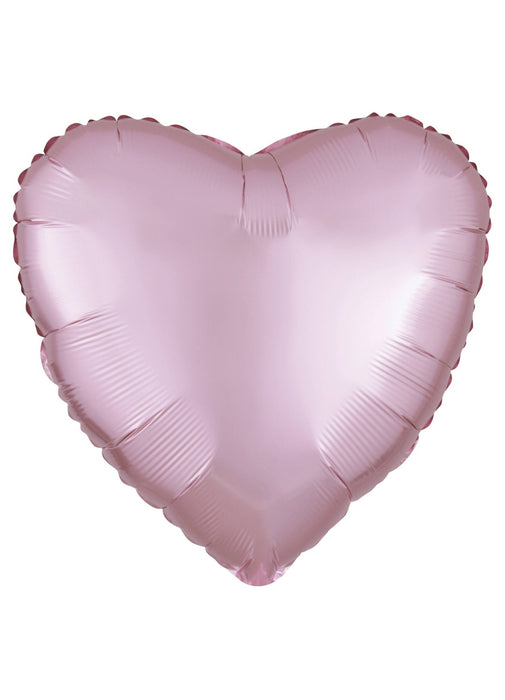Satin Pastel Pink Heart Balloon