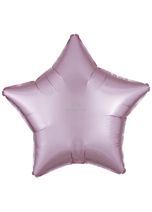 Satin Pastel Pink Star Balloon
