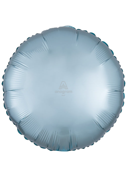 Satin Pastel Blue Round Balloon