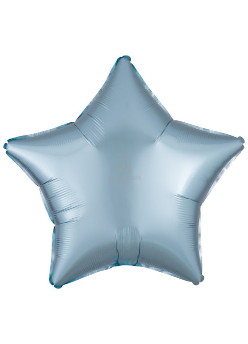 Satin Pastel Blue Star Balloon
