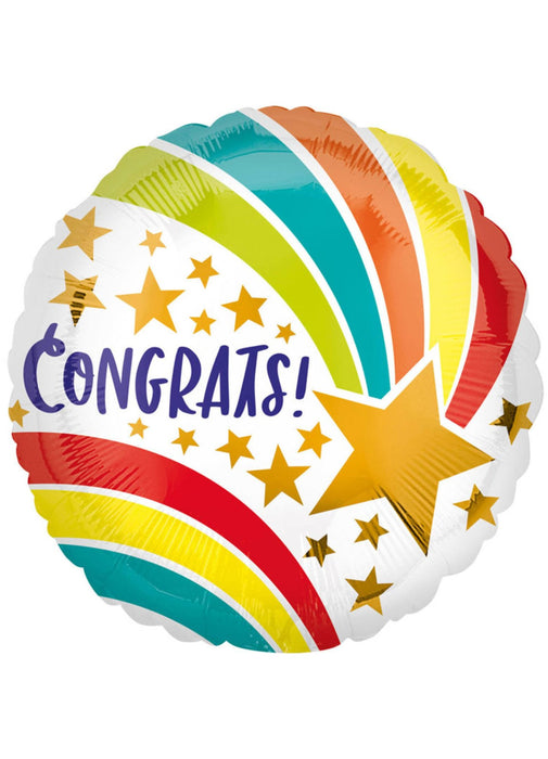 Congrats Shooting Star Foil Balloon