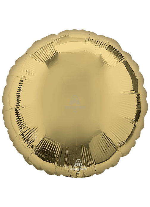 White Gold Circle Foil Balloon