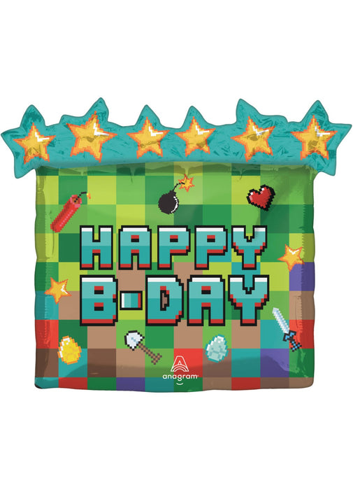 Pixel Party Large Balloon