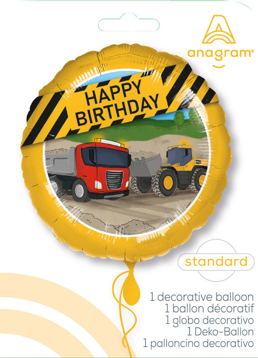Happy Birthday Construction Balloon
