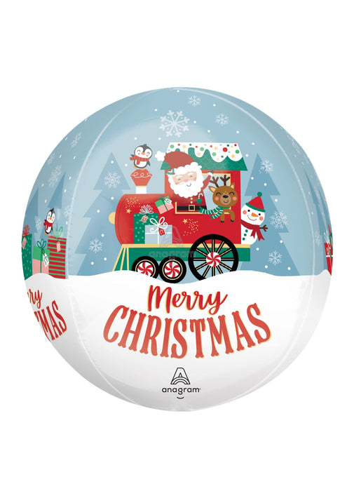 North Pole Express Christmas Orbz Balloon
