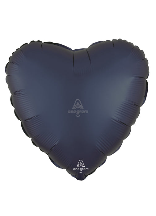 Satin Navy Heart Balloon