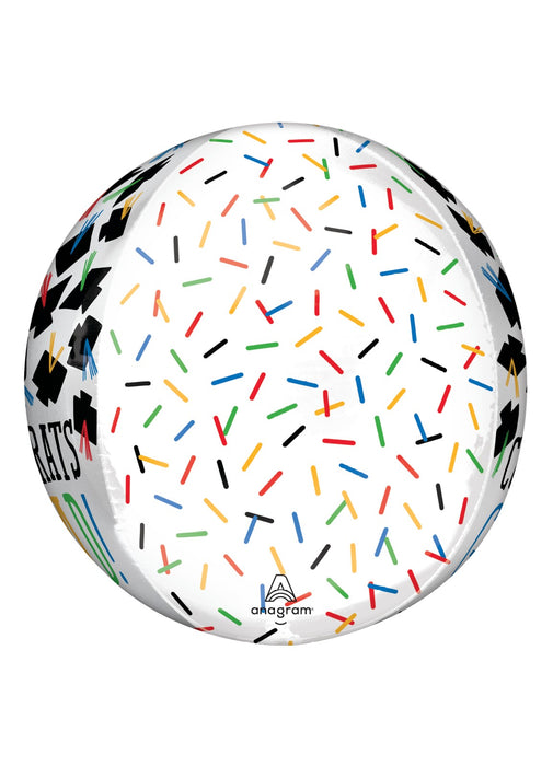 Hats Off Grad Orbz Balloon