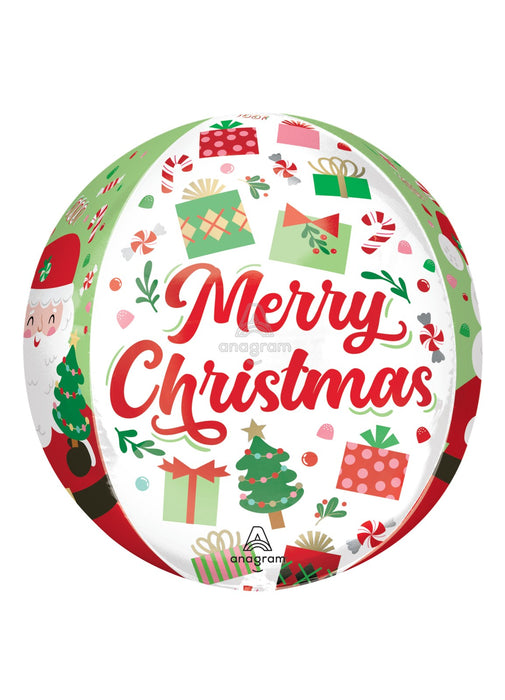 Jolly Santa Orbz Balloon
