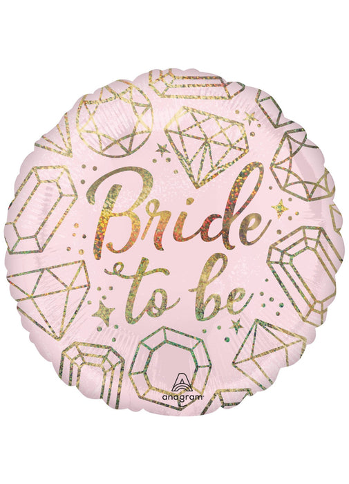 Bride To Be Holographic Foil Balloon