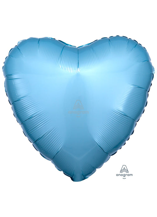 Metallic Pastel Blue Heart Foil Balloon